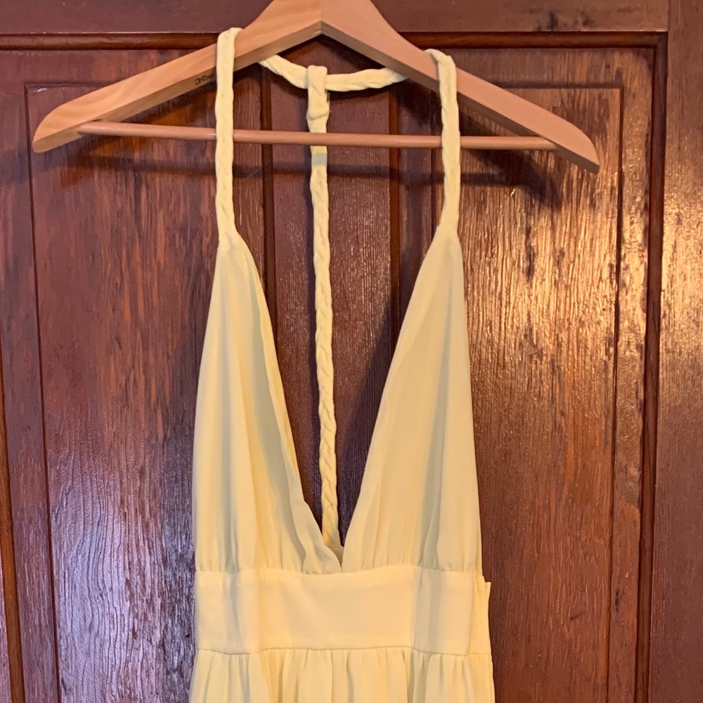 Yellow maxi dress